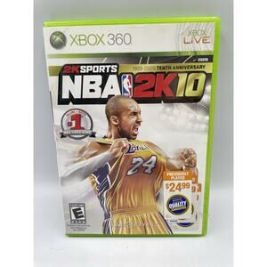 NBA 2K10 Microsoft XBOX 360 Kobe Bryant 10th Anniversary Edition